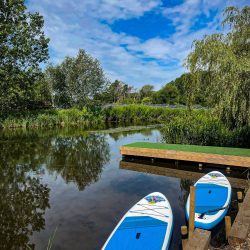 Summer SUP launch jetty Coltishall